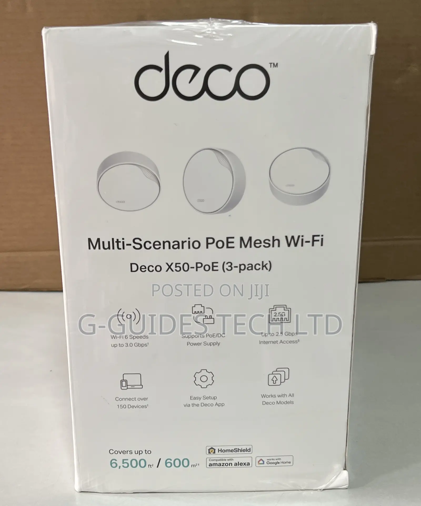 Tp-Link Deco X50-Poe Ax3000 Whole Home Mesh Wi-Fi 6 System (3-Pack)