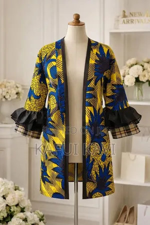 Knee Leghth Ladies Ankara Blazer