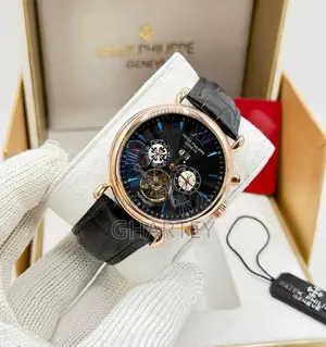 Luxury Automatic Patek Philippe Men’S Watch With Leather Strap