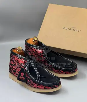 Original Clarks Pure Leather Redbkack