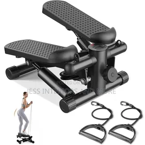 Stair Steppers With Resistance Bands for Full Body Exercise