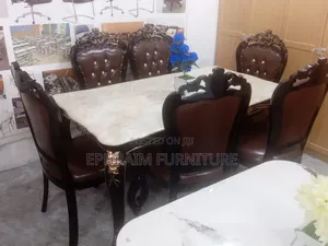 Heavy Marble 6 in 1 Dinning Table
