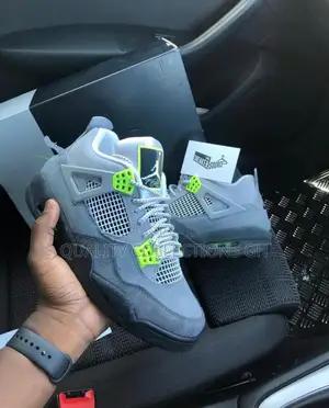 Jordan 4 Cool Grey Neon