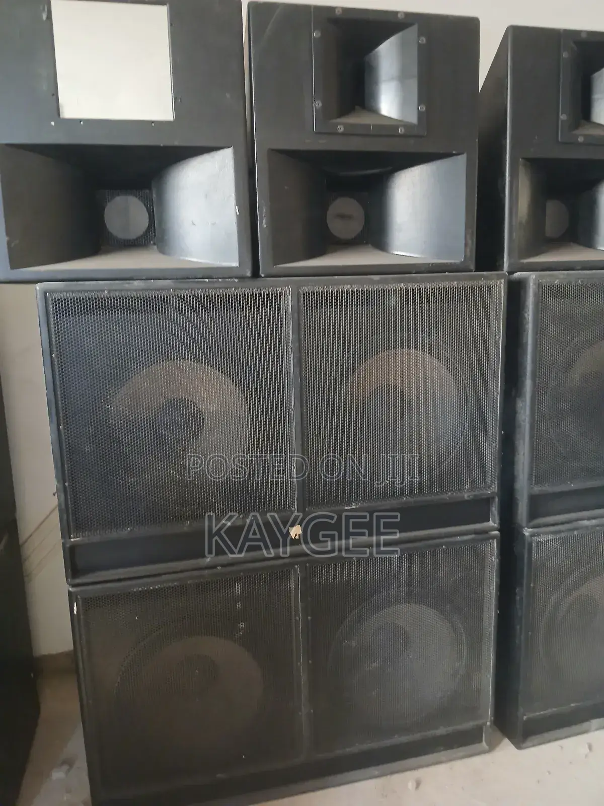 Speakers, Mid, and Tweeters Set (2 Speakers, 1 Mid, and 2 Tweeters)