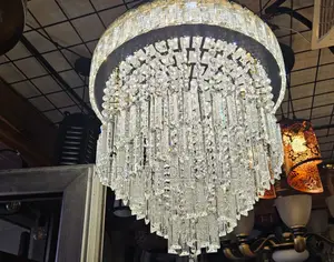 Massive Crystal Luxurious Modern Chandelier Glass Ceiling Light