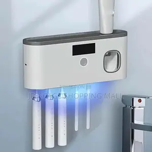 Smart Wall-Mounted Toothbrush Sanitizer With 5 Slots