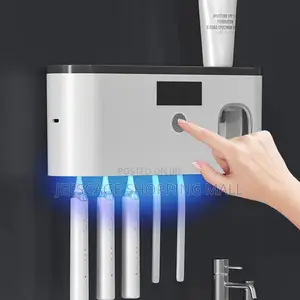 Smart Wall-Mounted Toothbrush Sanitizer With 5 Slots