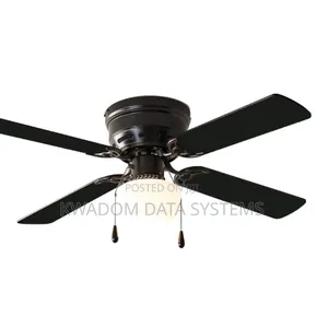 Mainstays 42 Inch Indoor Ceiling Fan With Light Kit, Black, 4 Blades