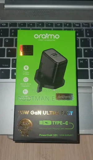 Oraimo Powergan 251 25w Gan Fast Mini Charger Set