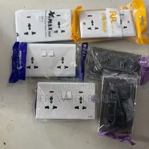 Original 13a Wall Multi Double Sockets