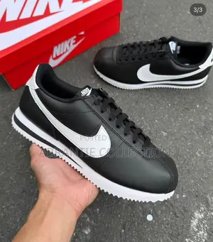 Nike Leather Cortez Black/White