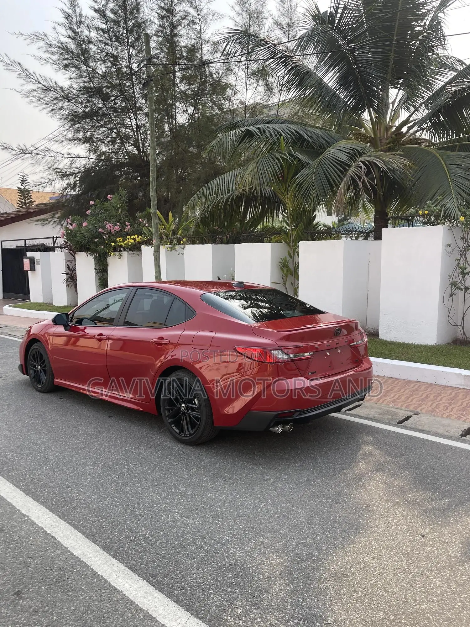 New Toyota Camry XLE 2025 Red