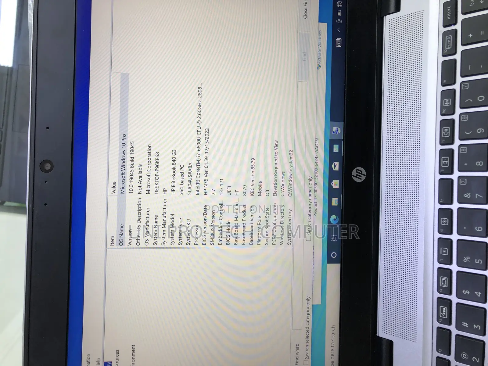Laptop HP EliteBook 840 G3 8GB Intel Core I7 SSD 256GB