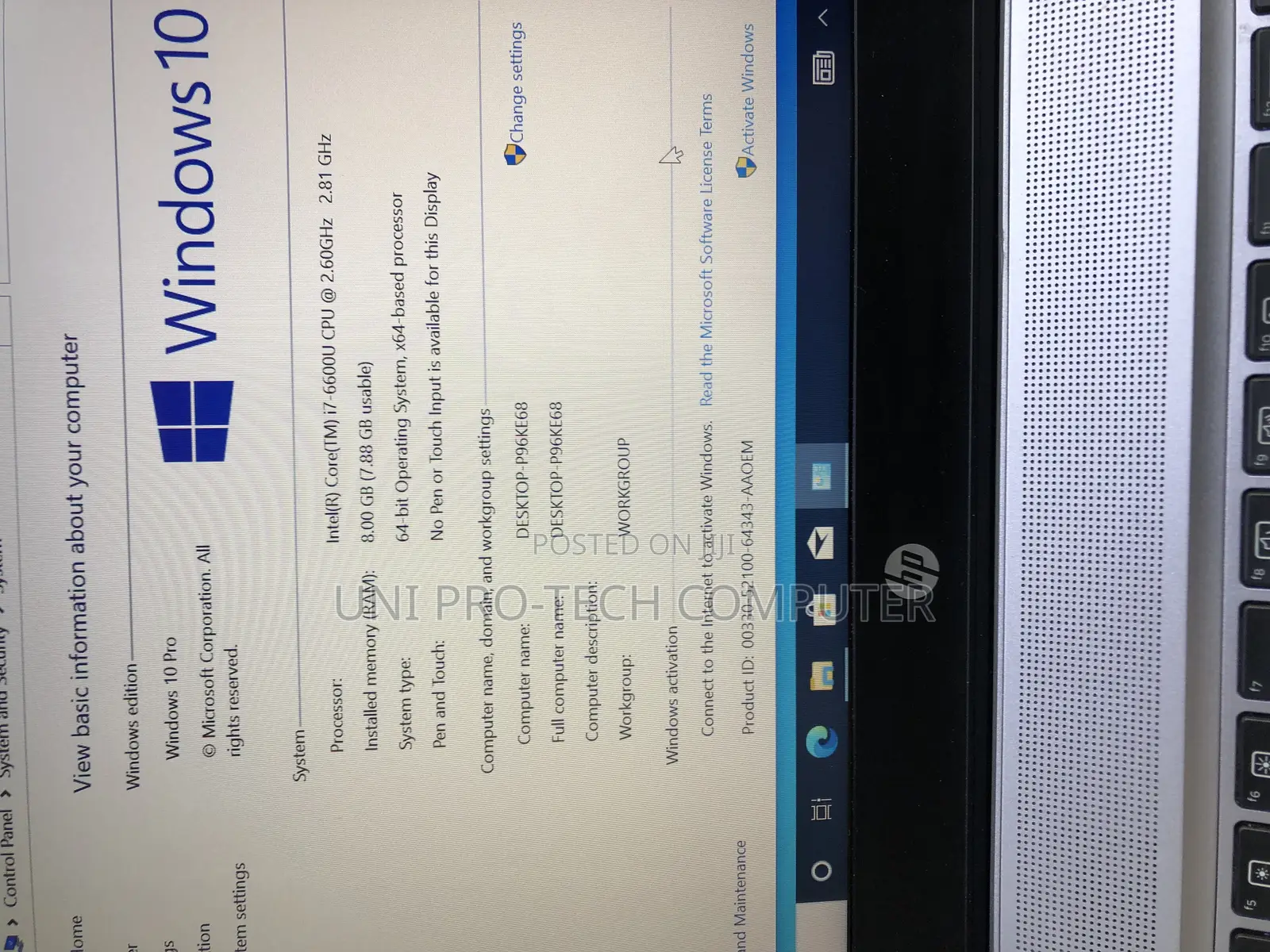 Laptop HP EliteBook 840 G3 8GB Intel Core I7 SSD 256GB