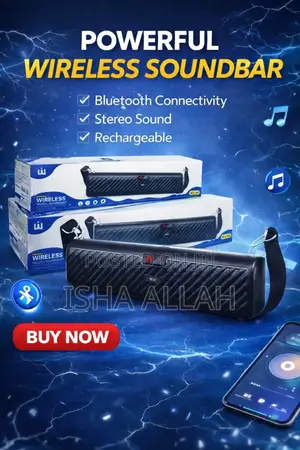 Boom Your Sound Anywhere – Mini Wireless Soundbar