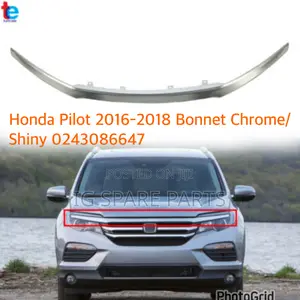 Honda Pilot 2016-2018 Bonnet Chrome/Shiny