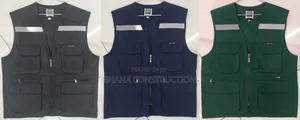 Safety Company Camera Media Vest Jacket Black Safety Reflective Vest