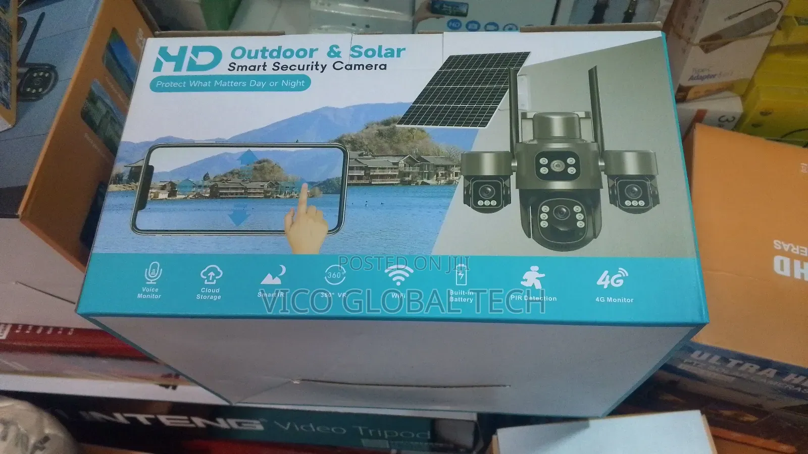 4g Triple Lens Solar Camera