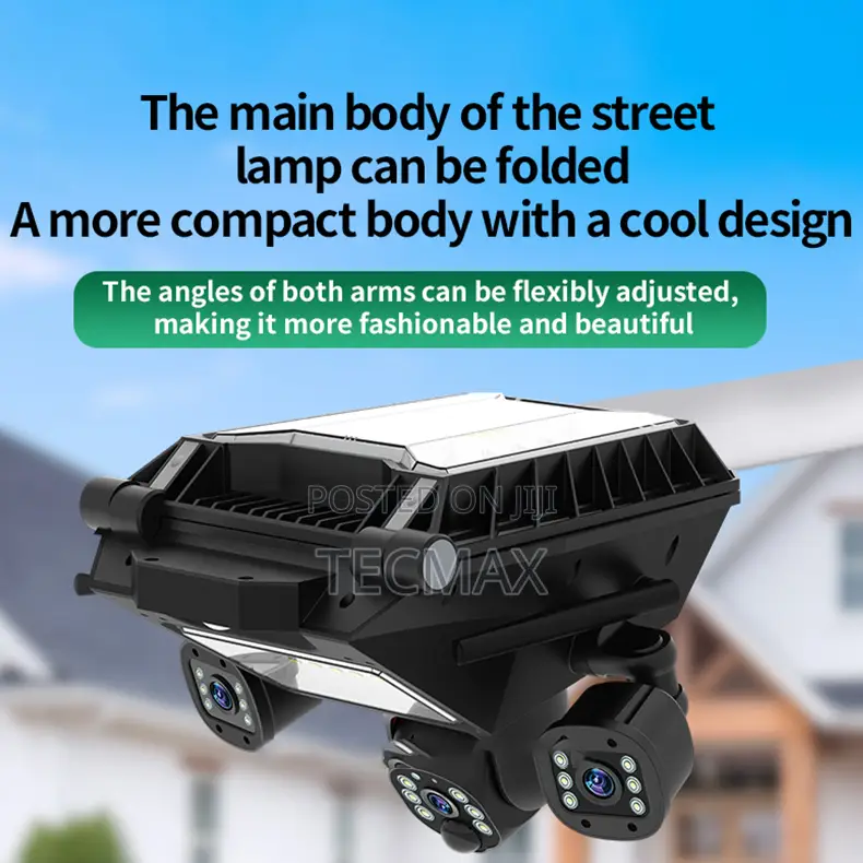 Foldable 4g Street Light Camera