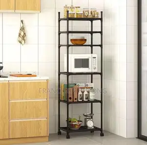 6 Tier Kitchen Storage Rack With Wheels