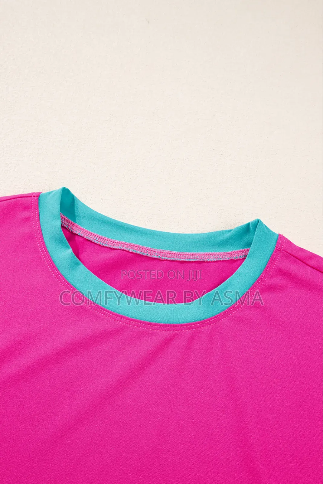 Top and Down Two Pieces Outfit Hot Pink