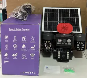 Hd 4g Solar-Powered Smart Alarm PTZ Security Camera 3-Lens