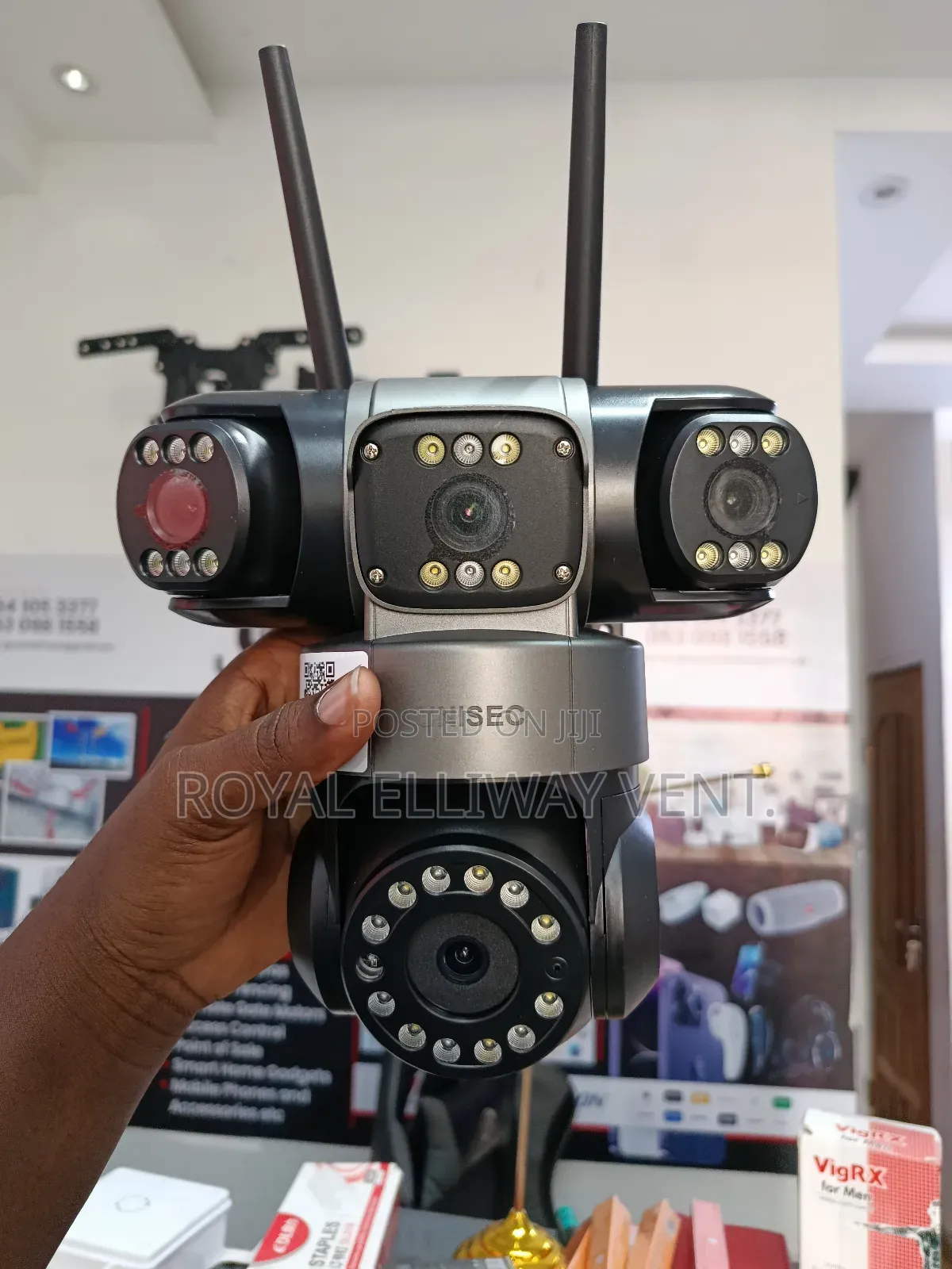 Dual Panel 4 Lens Solar Camera
