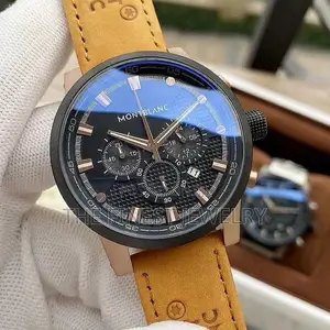 Montblanc Timewalker Chronograph Watch With a Black Dial