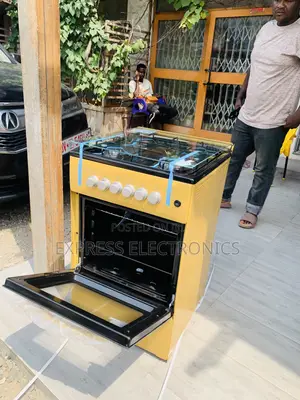 Ultra Modern Sleek Gas Oven Grill Gold Color 50/50 4burner