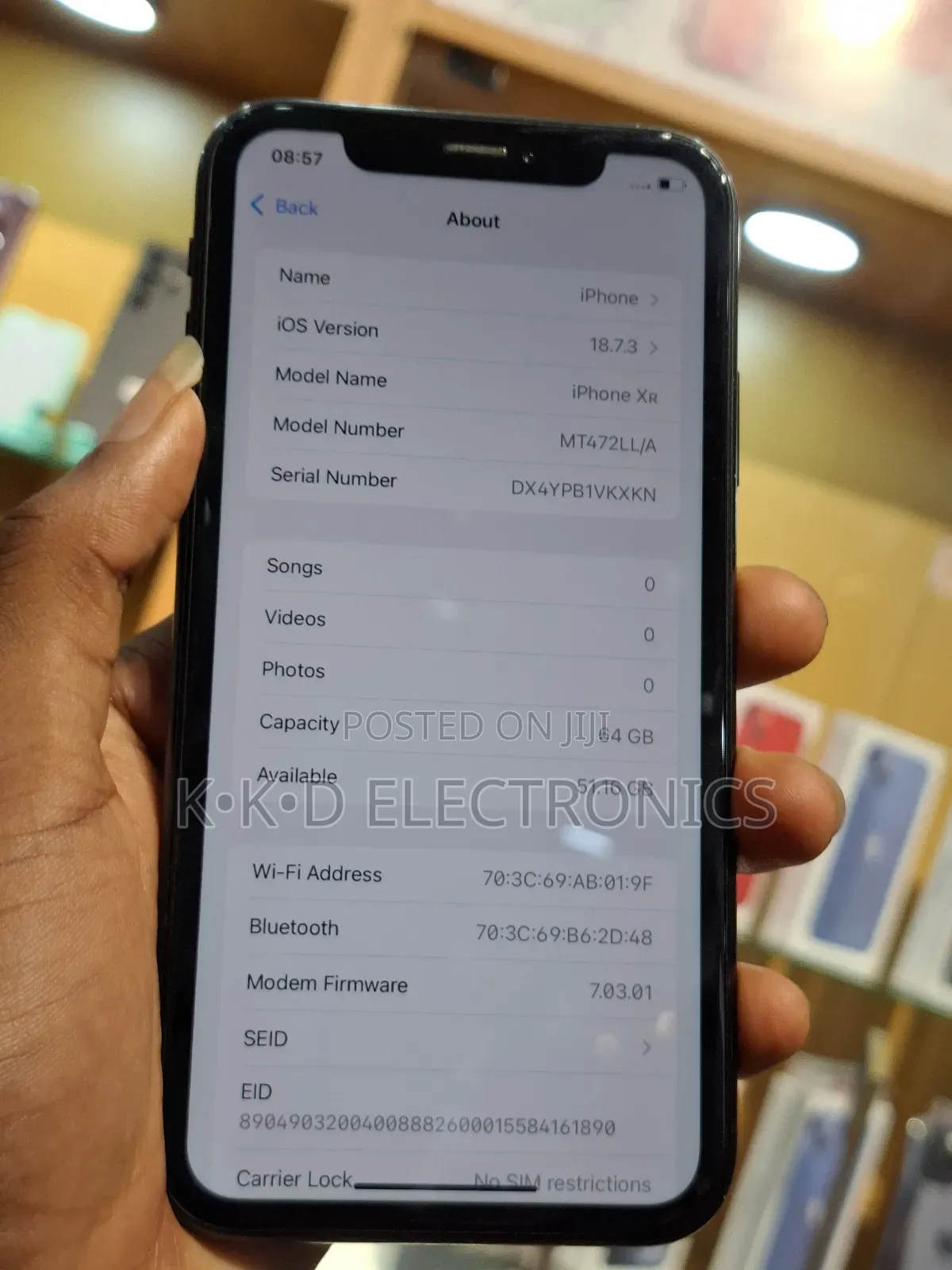 Apple iPhone XR 64 GB Black