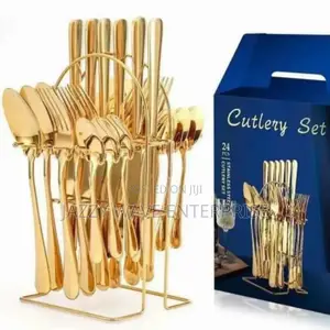 Golden Cutlery Set
