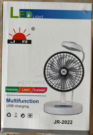 Rechargeable Fan With Bulb