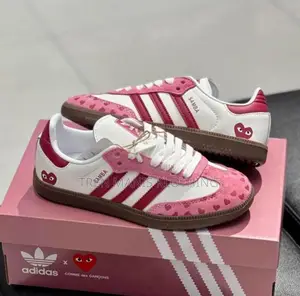 Adidas Samba X Play Pink and Red Concept Sneakers