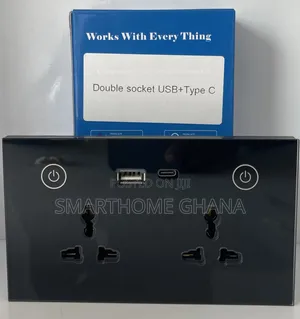 Smart Wall Socket With Type C - Double Outlet