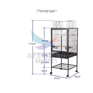 Flat Top Parrot Cage B038