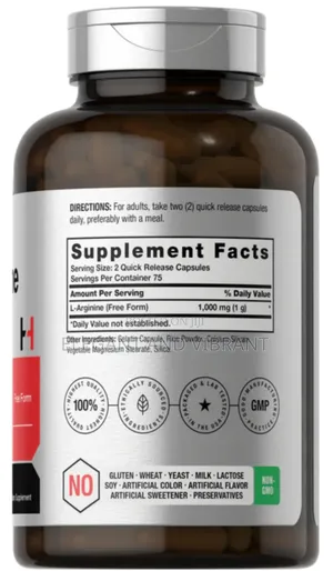 L-arginine 1000mg | 150 Capsules