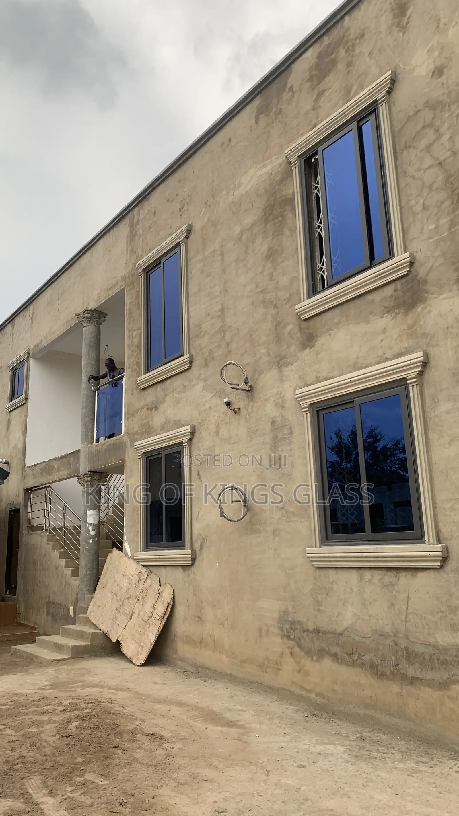 Ks50 Sliding Window With Blue Glass