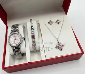 Unique Black Silver Design Ladies Luxury Set