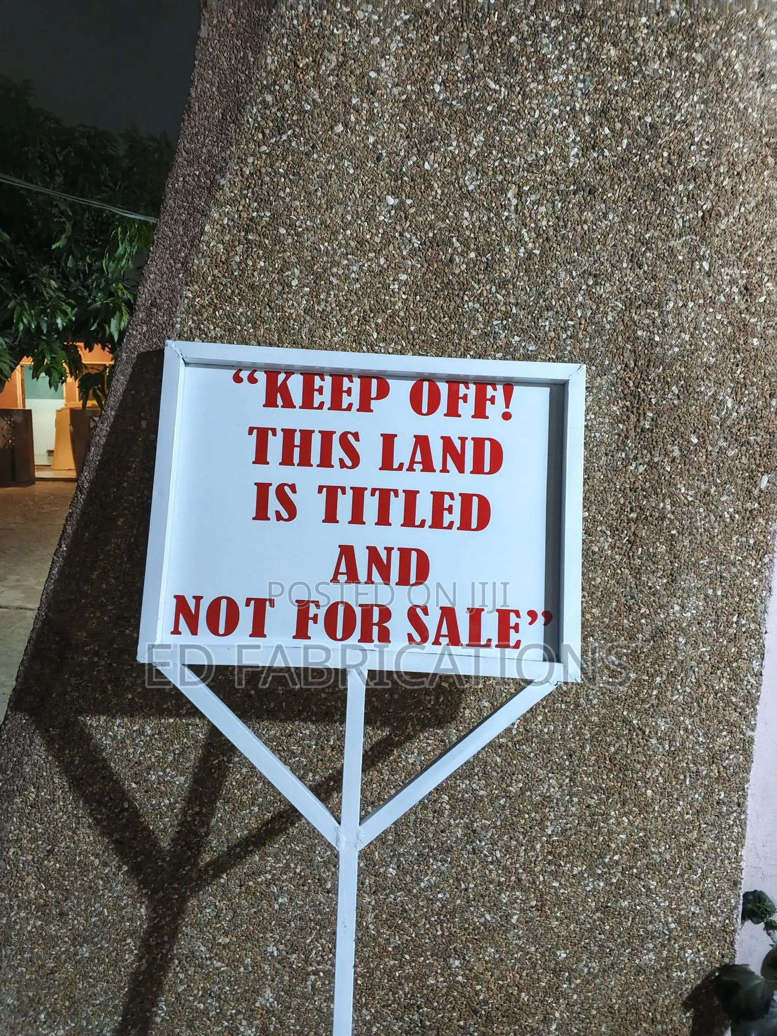 Reflective Sign Post or Sign Board