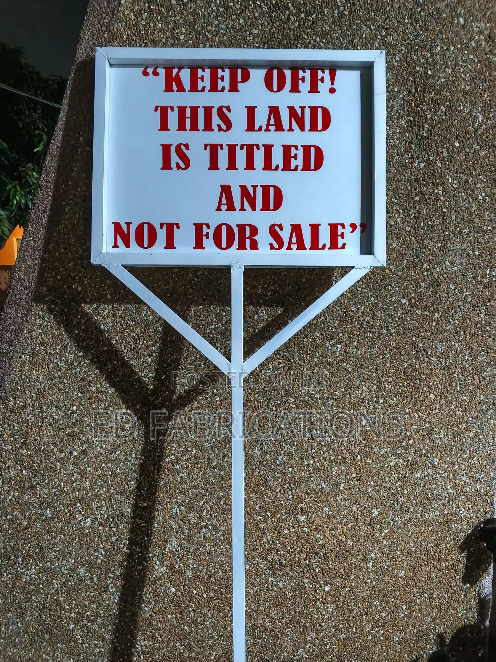 Reflective Sign Post or Sign Board