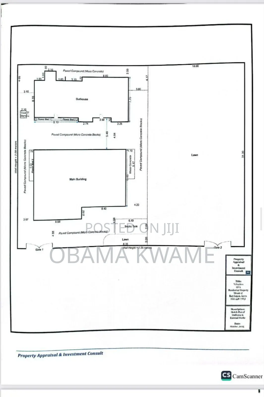 2 Plots of Land for Sale at East Legon a C Mall With 5 Bedroom House