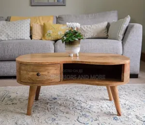 Wave Coffee Table With Drawer