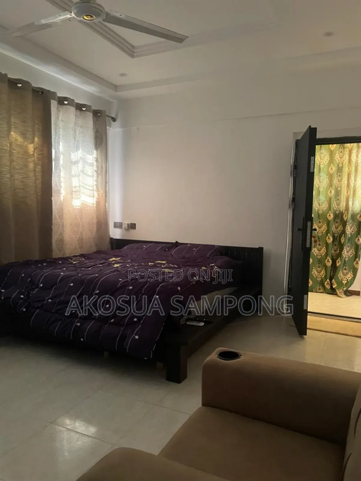 Furnished 1 Bedroom Self Contained Apartments at Ghc300 Per Day