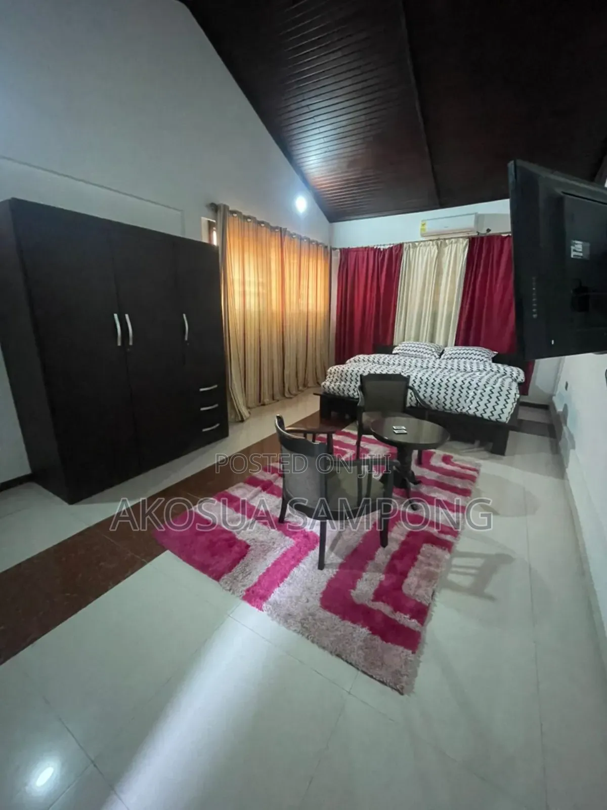 Furnished 1 Bedroom Self Contained Apartments at Ghc300 Per Day