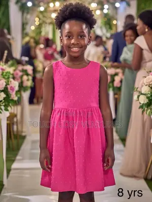 Stylish Pink Butterfly Dress
