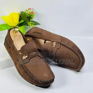 Lacoste Brown Leather Men’S Loafers