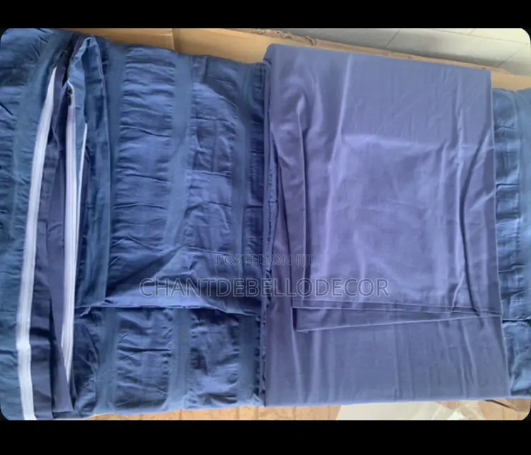 300-tc Seersucker 7 In 1 Pure Cotton King Size Removable Duvet Set