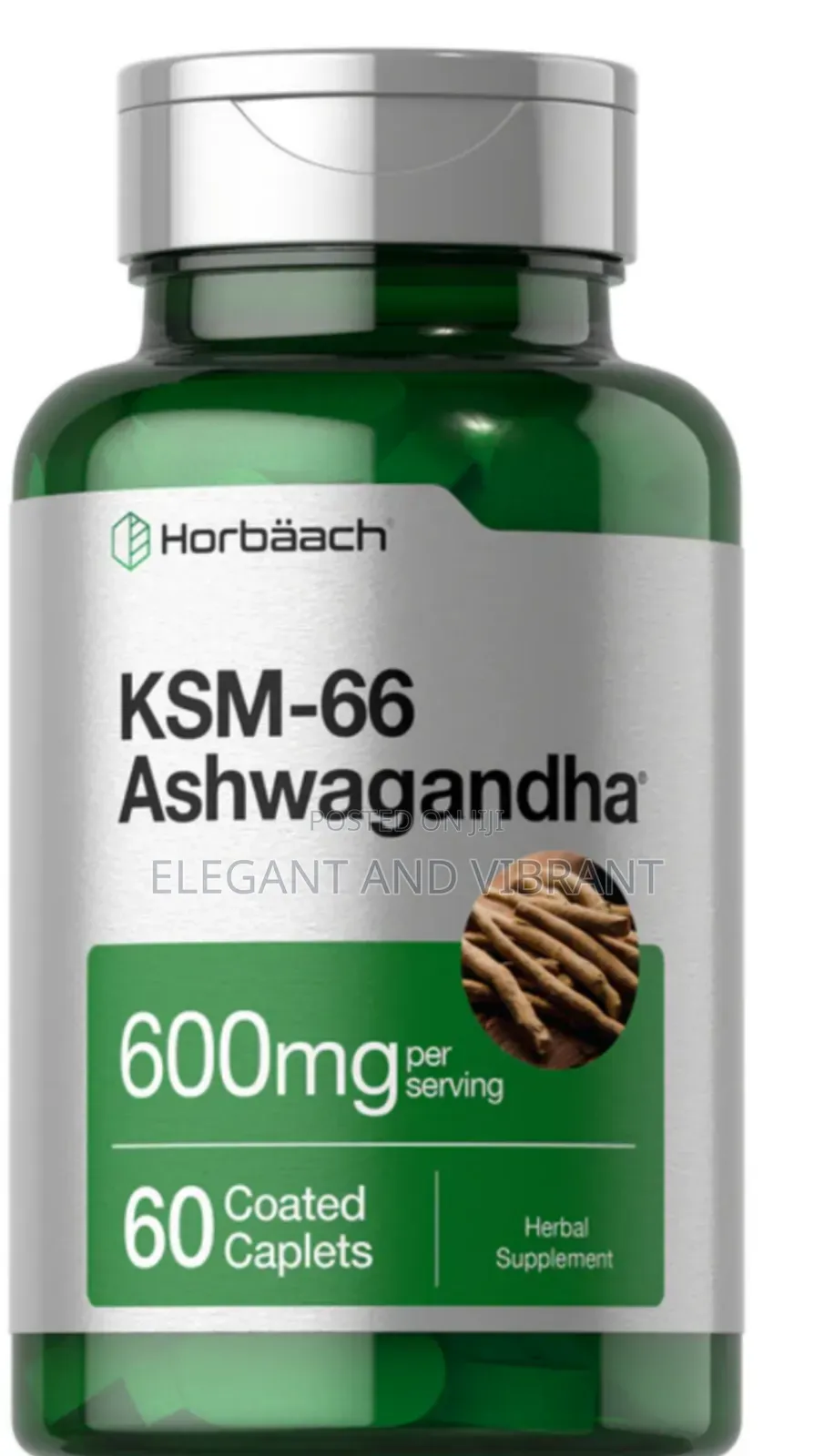 Ksm-66 Ashwagandha 600mg | With L-theanine | 60 Coated Caplets