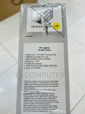 New Laptop HP 15 8GB Intel Core I3 SSD 256GB