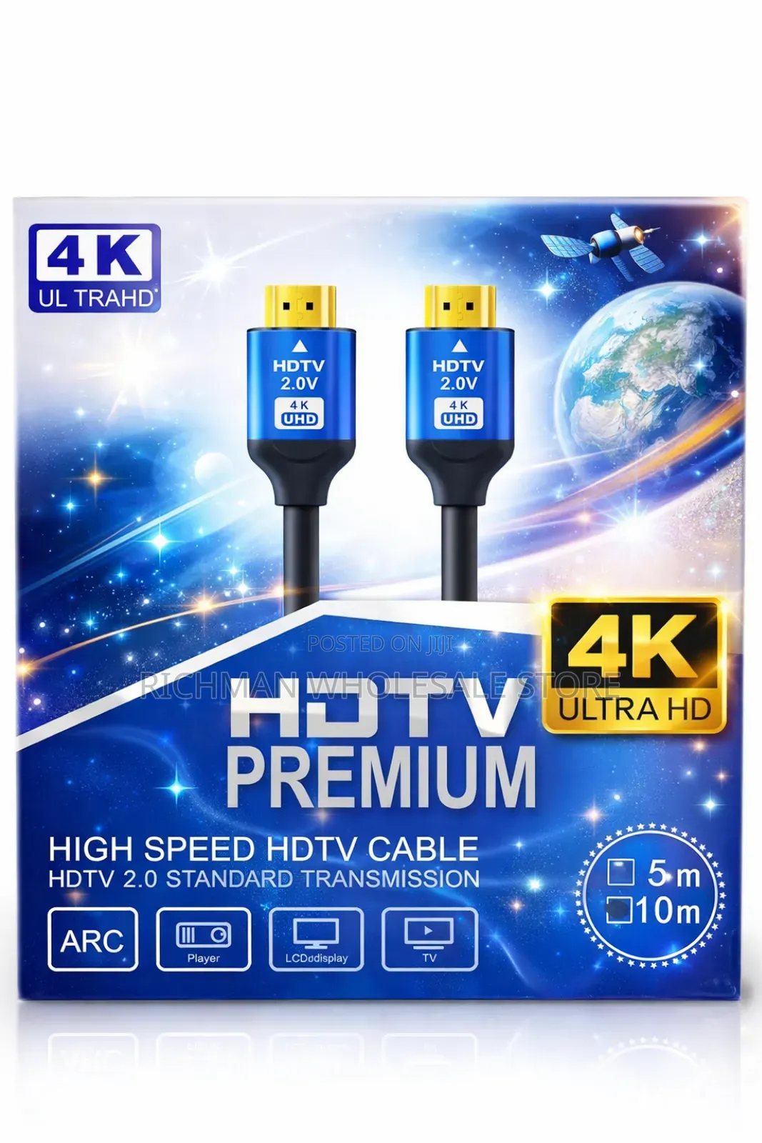 Hdmi Cable 10m – Ultra Hd High-Speed Hdmi 2.0 for Tv, Dstv, Laptop